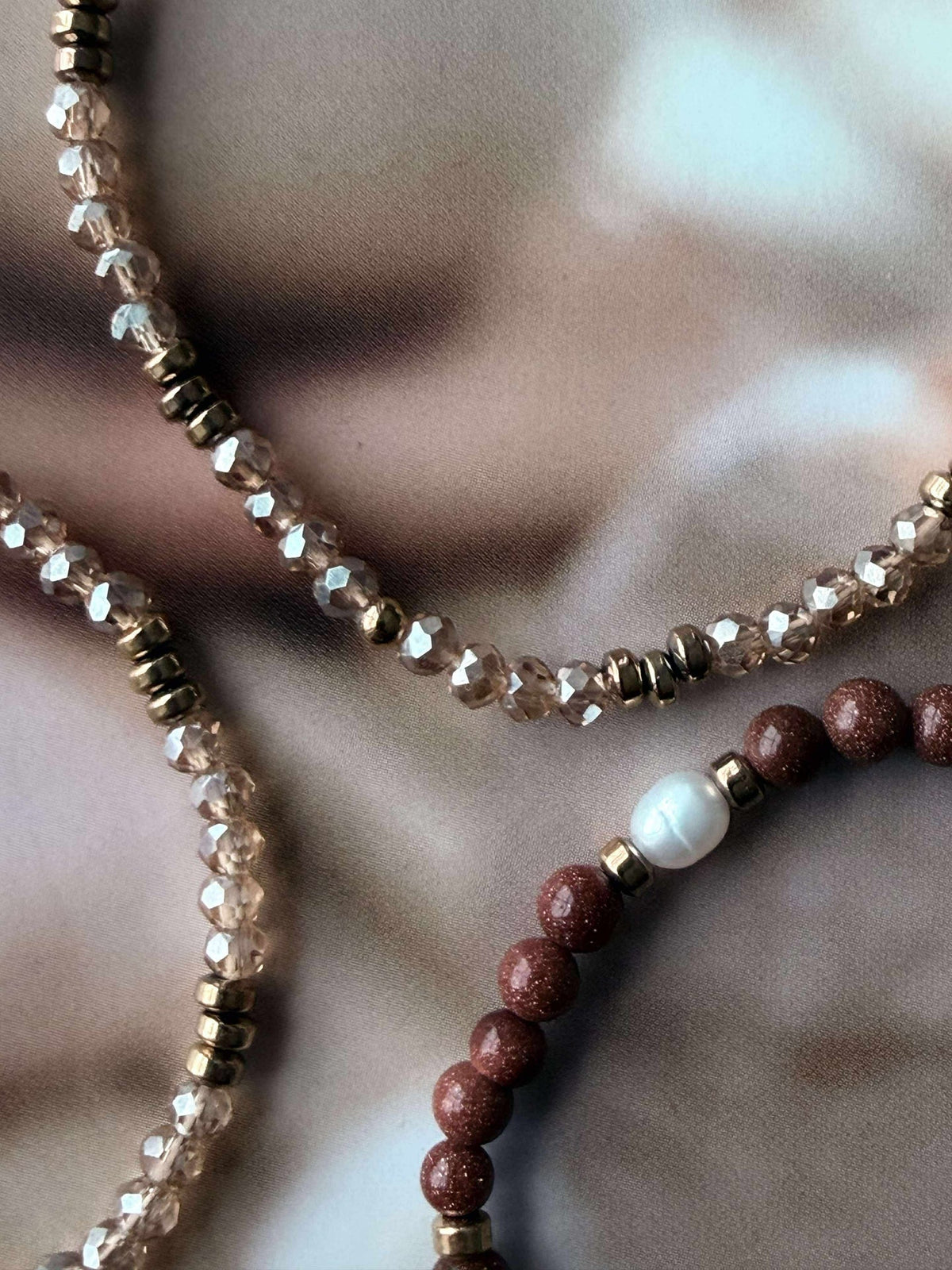 Bracelets Leah Naturel/Cognac – Lot de 3 pièces