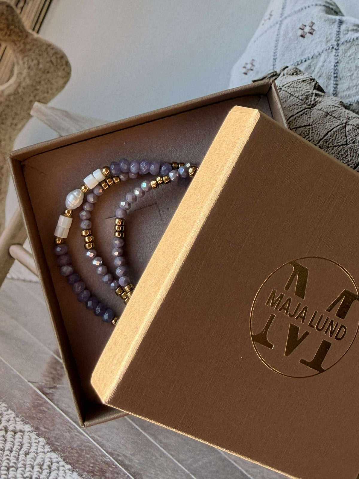 Bracelet Sarabella Lavande – Set de 3 pièces