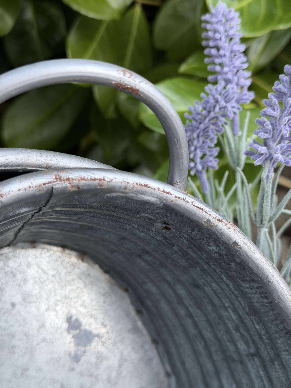 Bacs en zinc - Ensemble de 3 pièces. Bord foncé