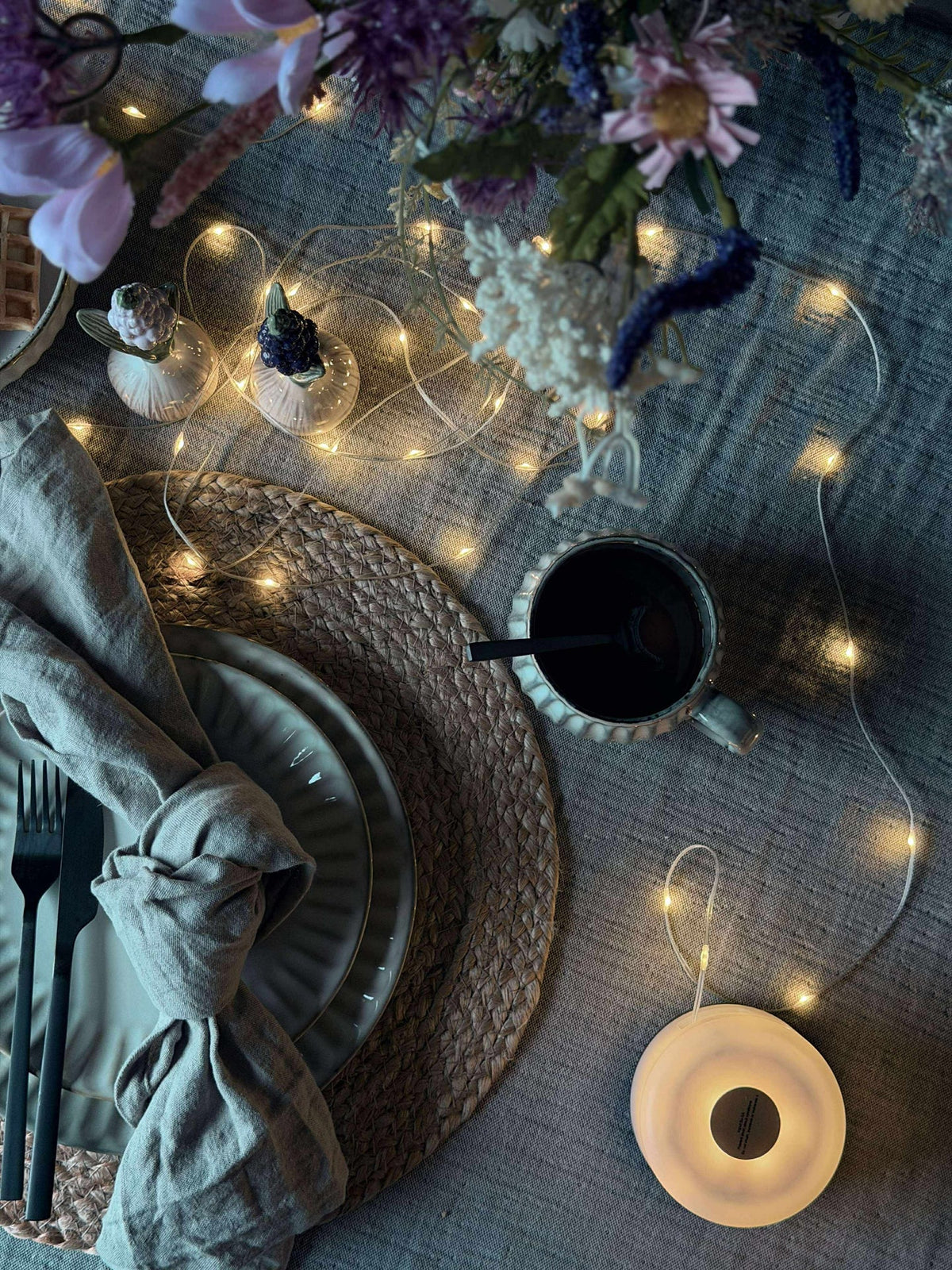 Lampe multifonction / guirlande lumineuse - pour intérieur et extérieur