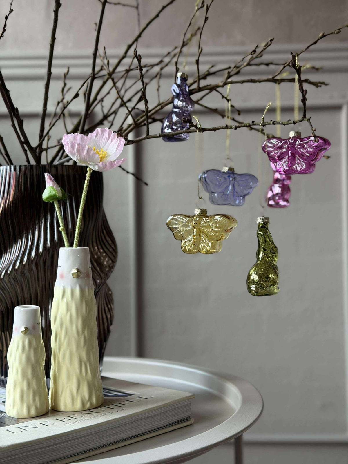 Papillons à suspendre - Lot de 3 pièces