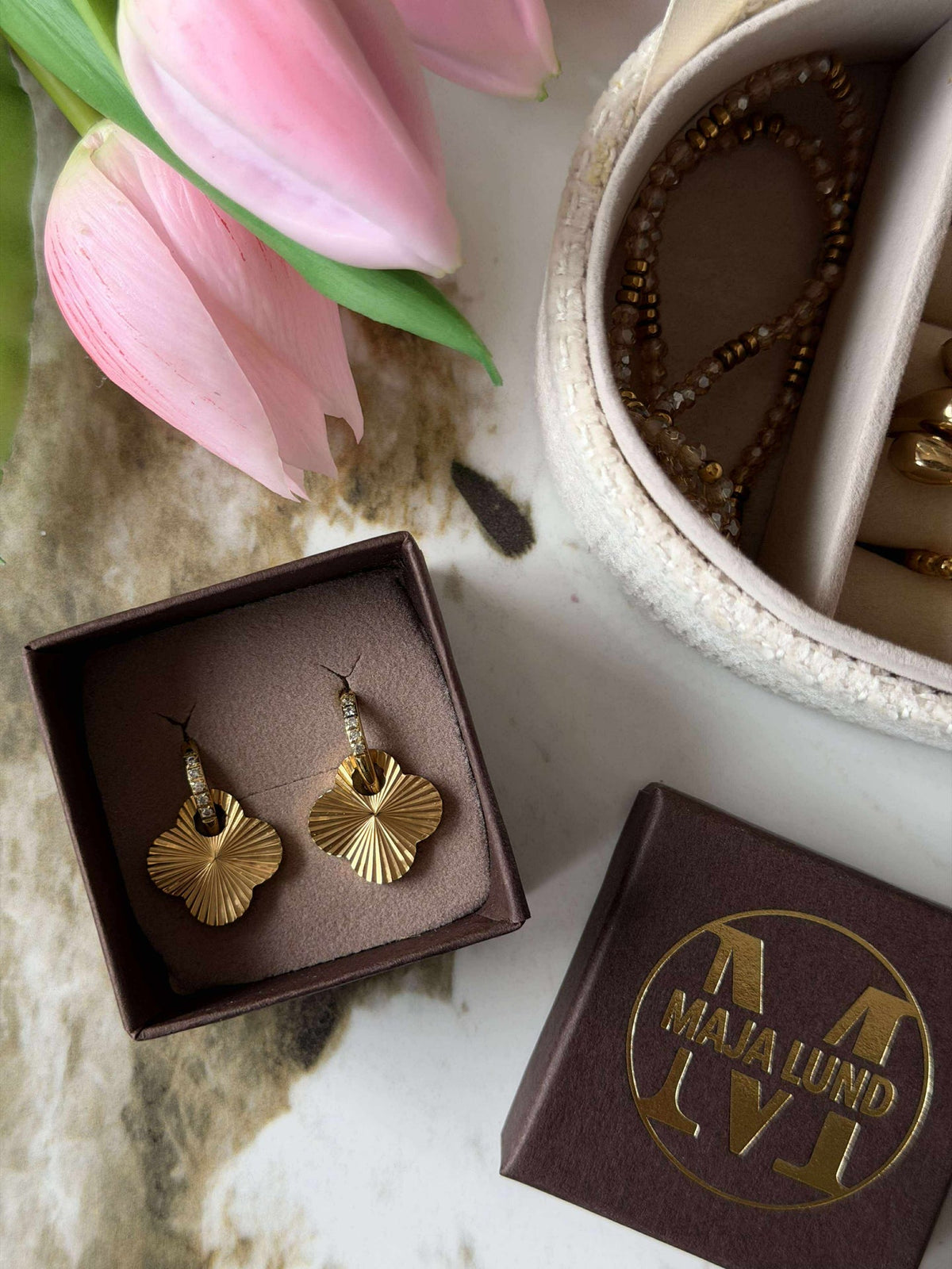 Boucles d’oreilles SAGA - dorées