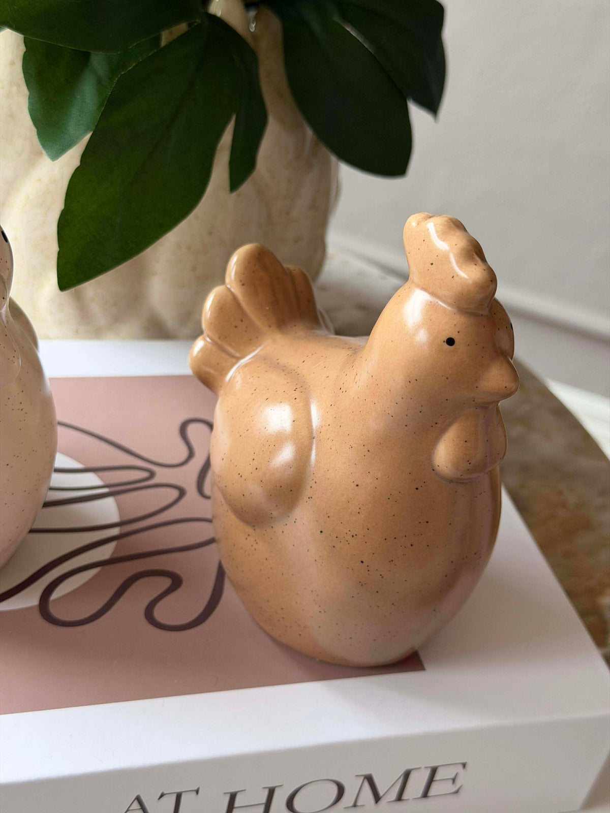 Poule - blanche ou beige