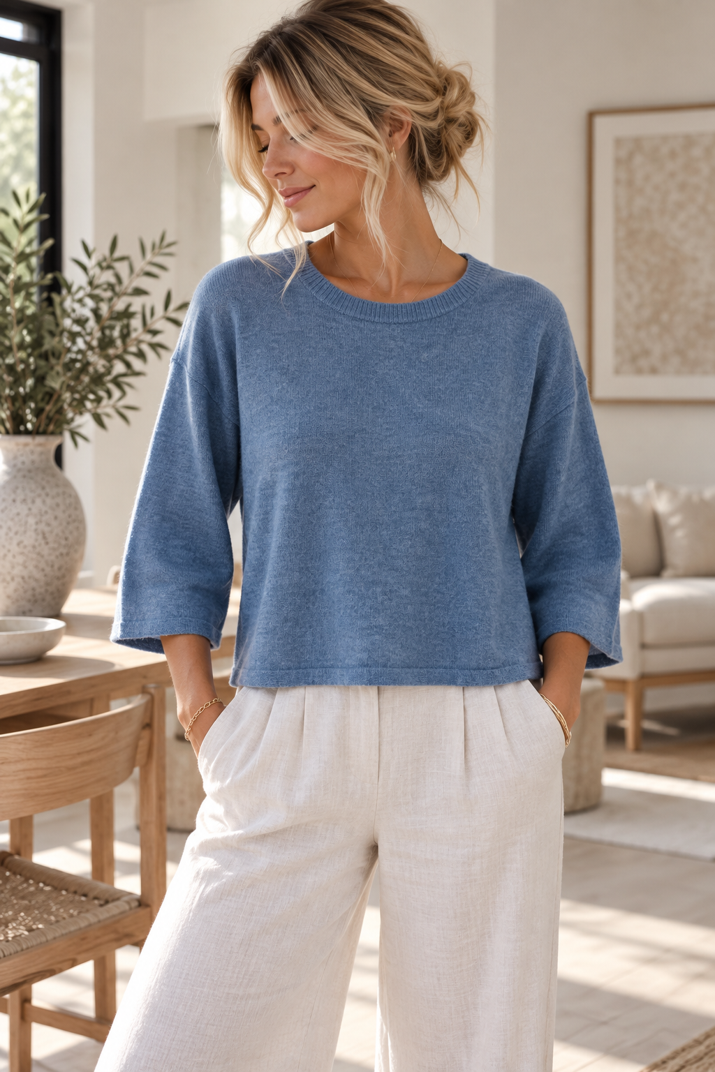 Pull à manches 3/4 - Jean