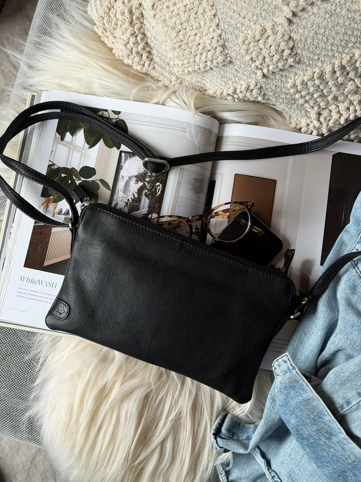 Clutch Misse - Black / Silver