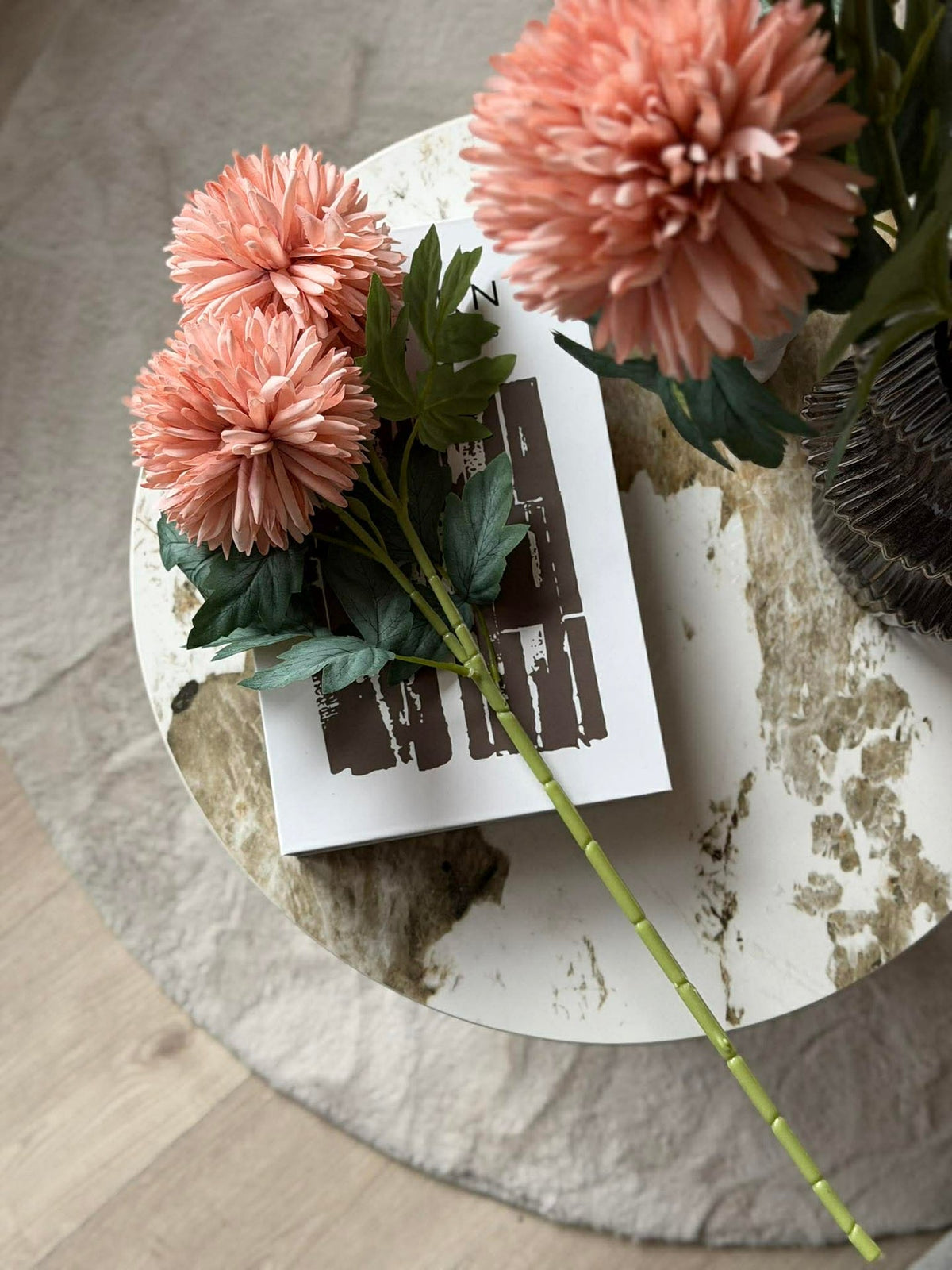 Tige fleur 53 cm - Rose