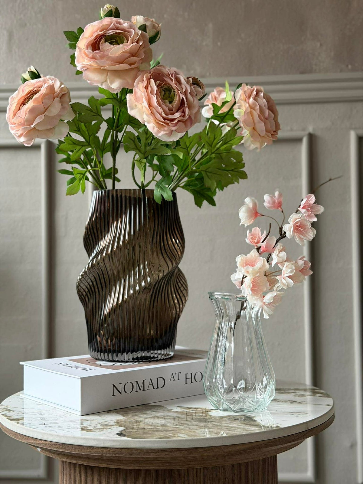 Vase pour jacinthe en verre transparent