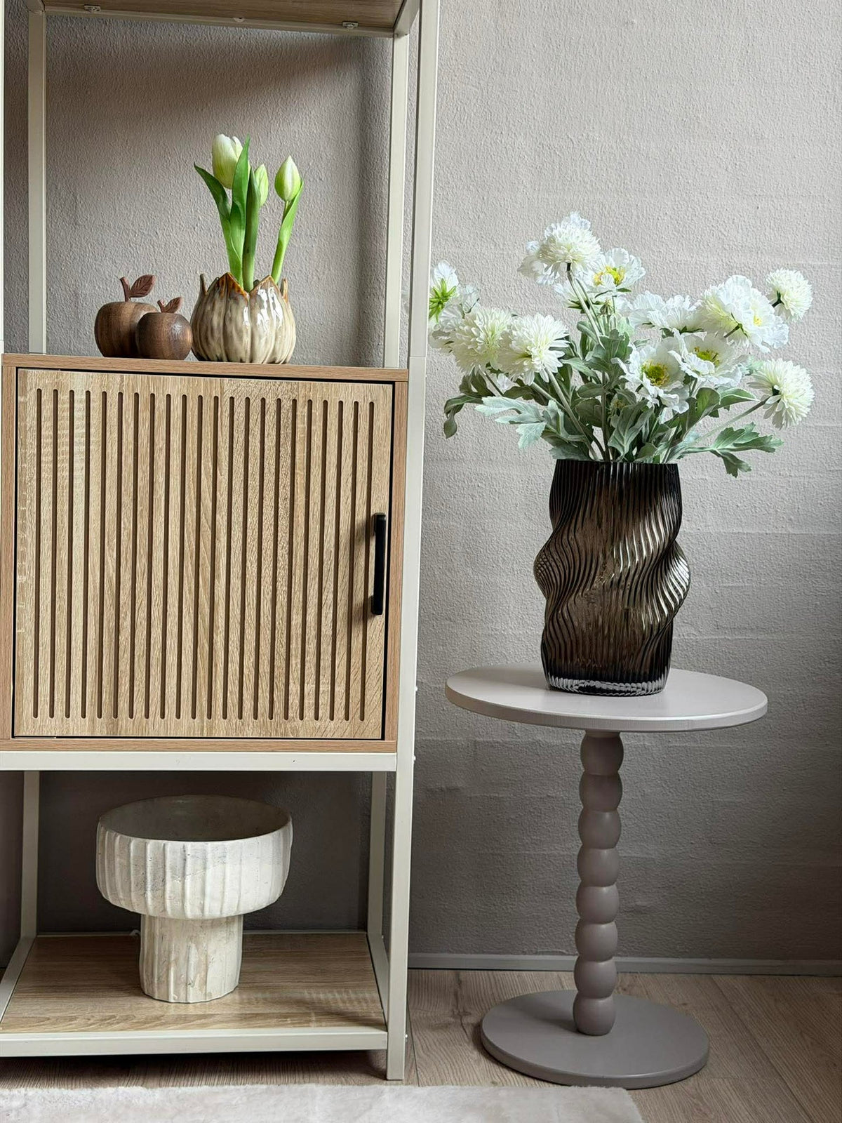Table d'appoint - Taupe 35xH40 cm