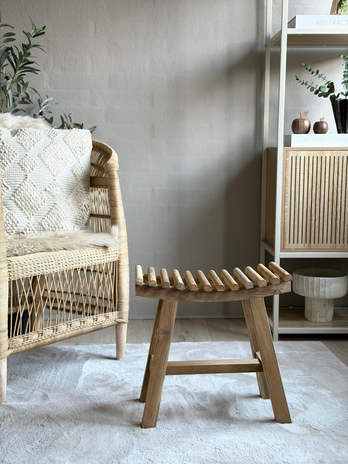 Tabouret Teak