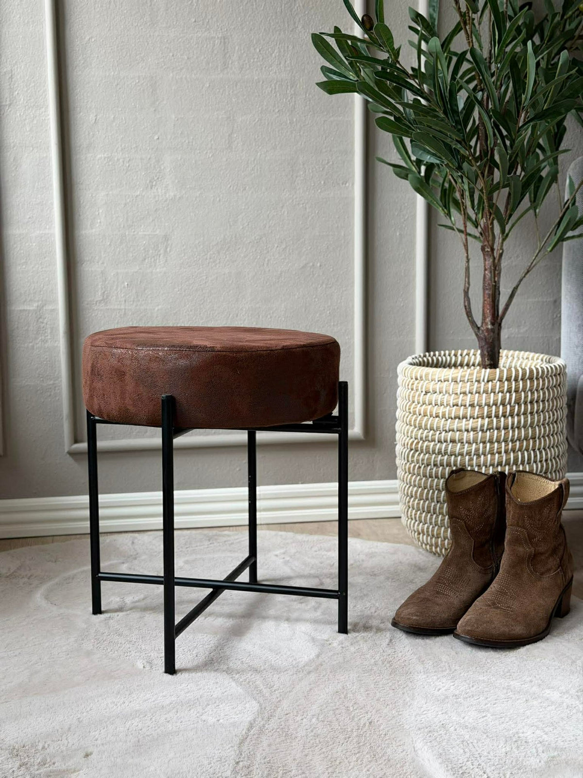 Tabouret avec assise douce