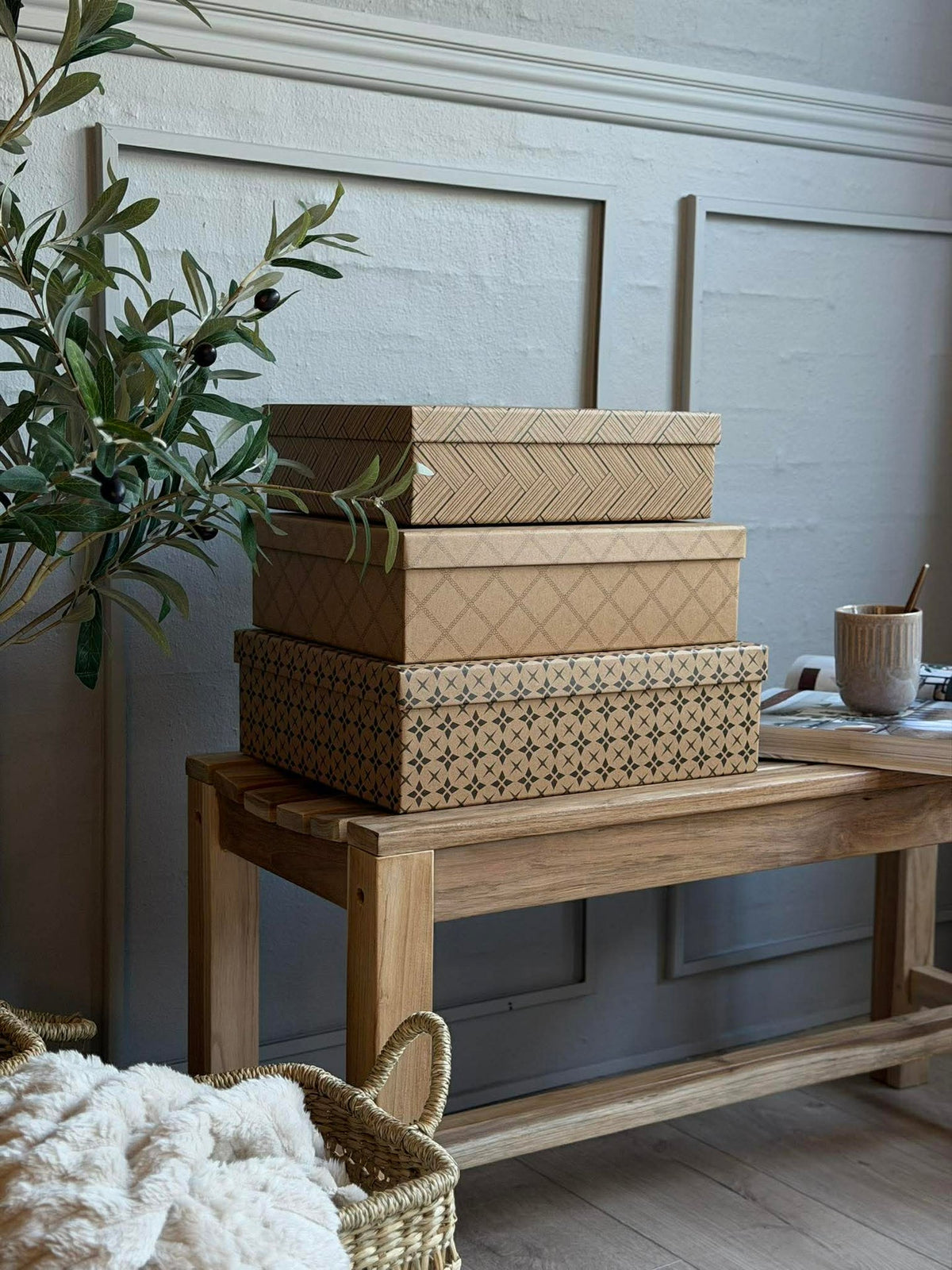 Boîtes de rangement - lot de 3 pièces