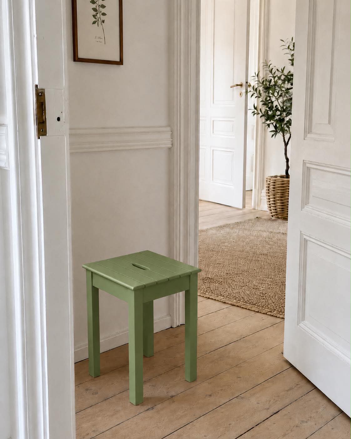 Tabouret olive - pour intérieur / extérieur