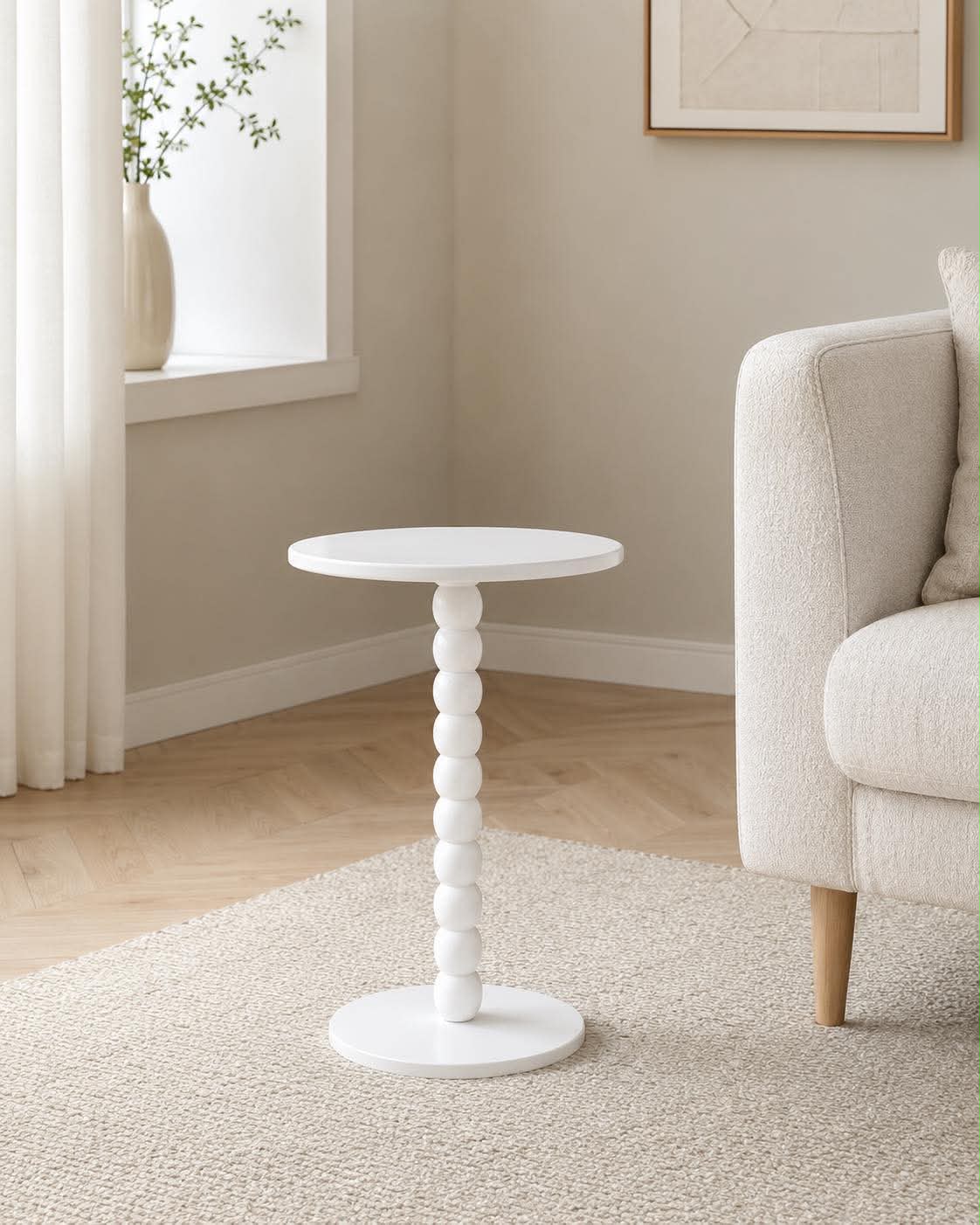 Table d’appoint - Blanc 50x35