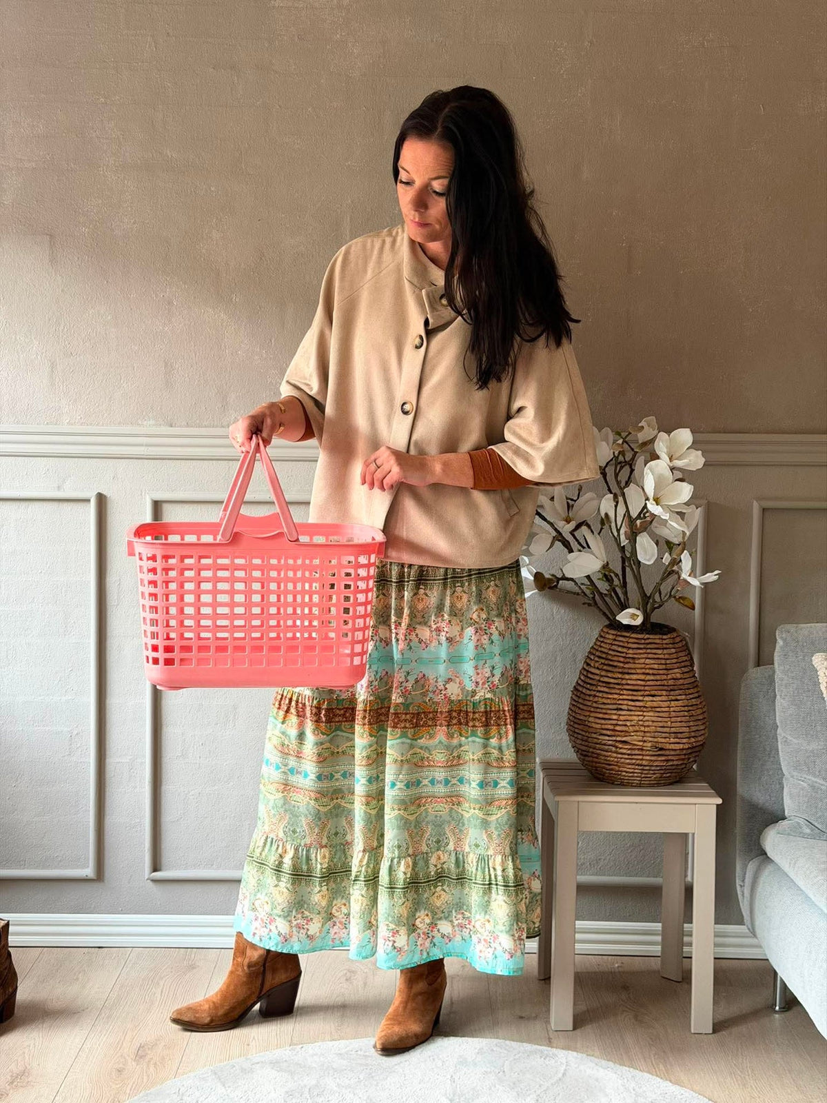 Panier de rangement Rose - Summer deal