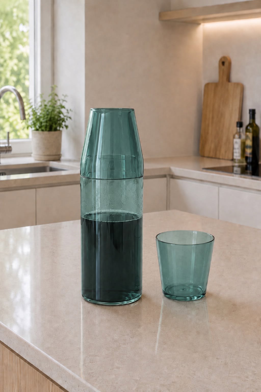 Verre Nine Milk + carafe - AQUA