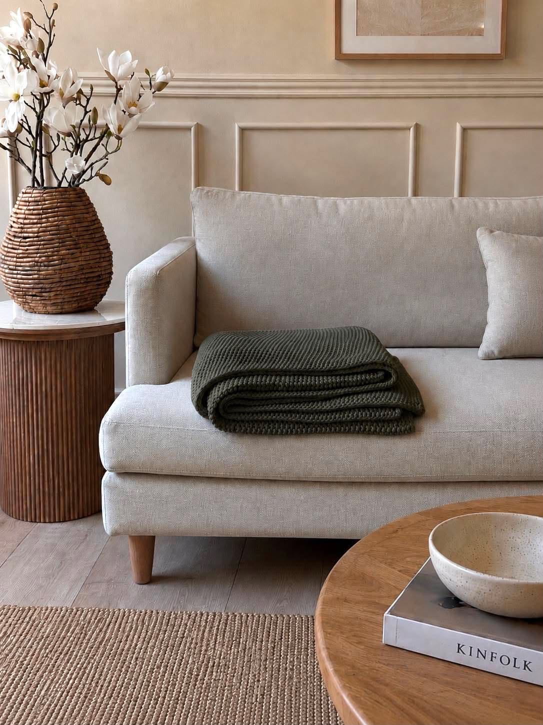 Plaid point fantaisie vert foncé