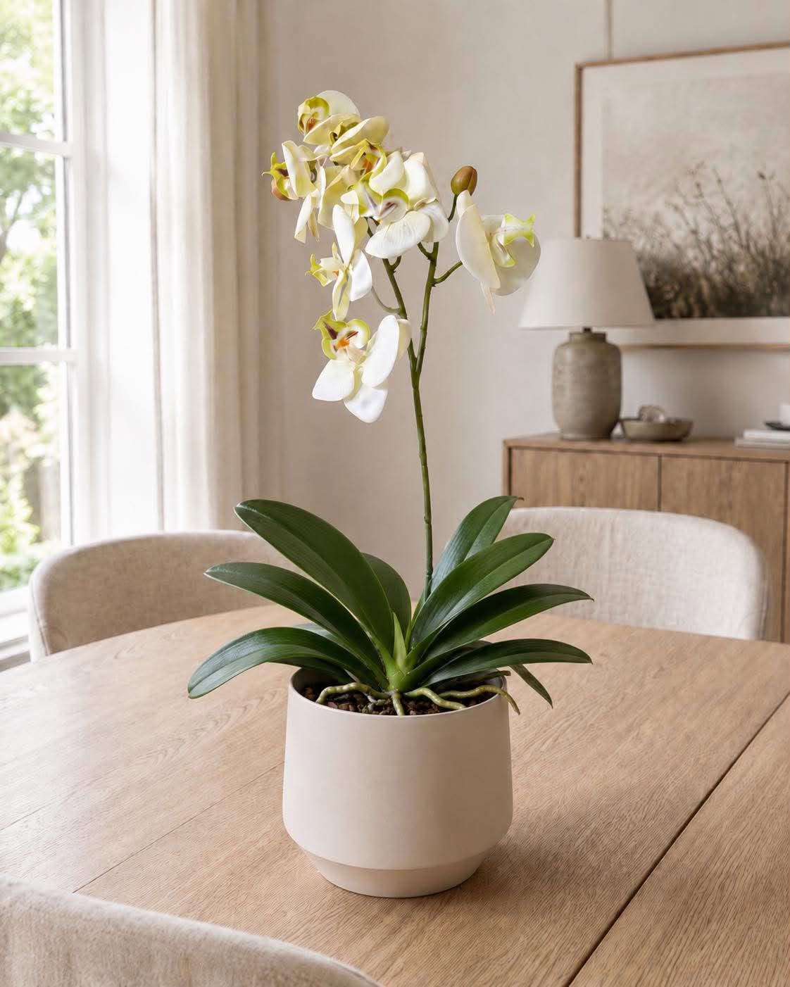 Tige d’orchidée - 41 cm - Blanc