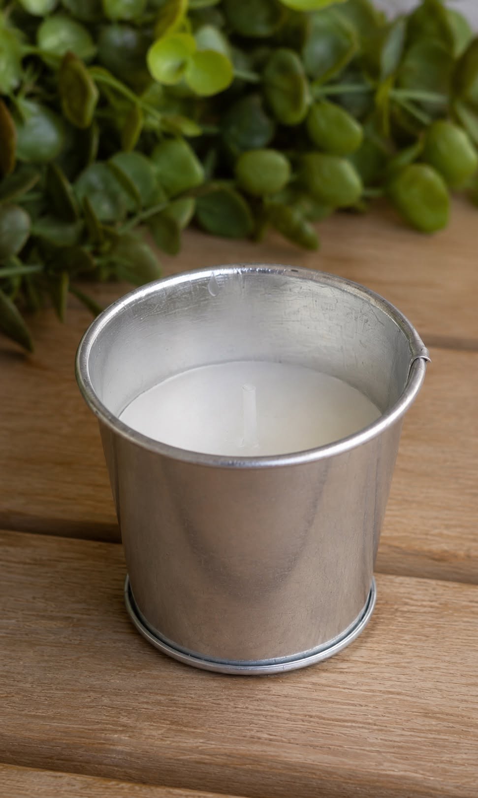 Citronella MINI dans un bougeoir en étain