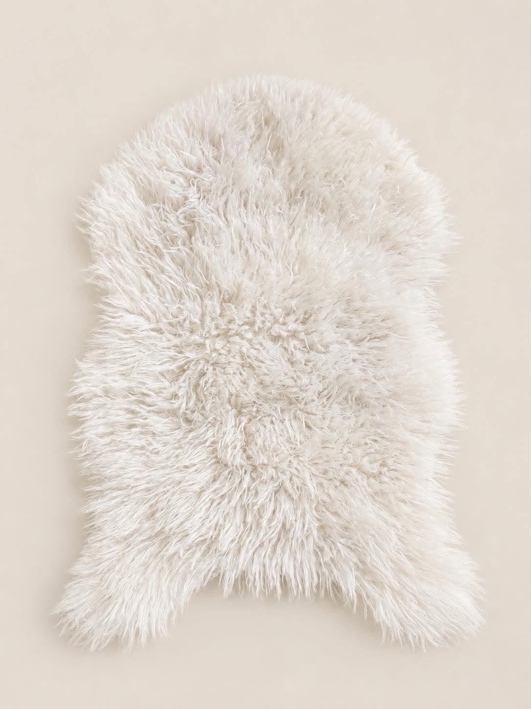 Peau de mouton imitation - White