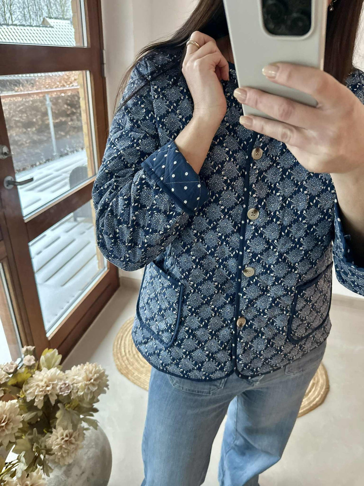 Veste en quilt - Avril navy