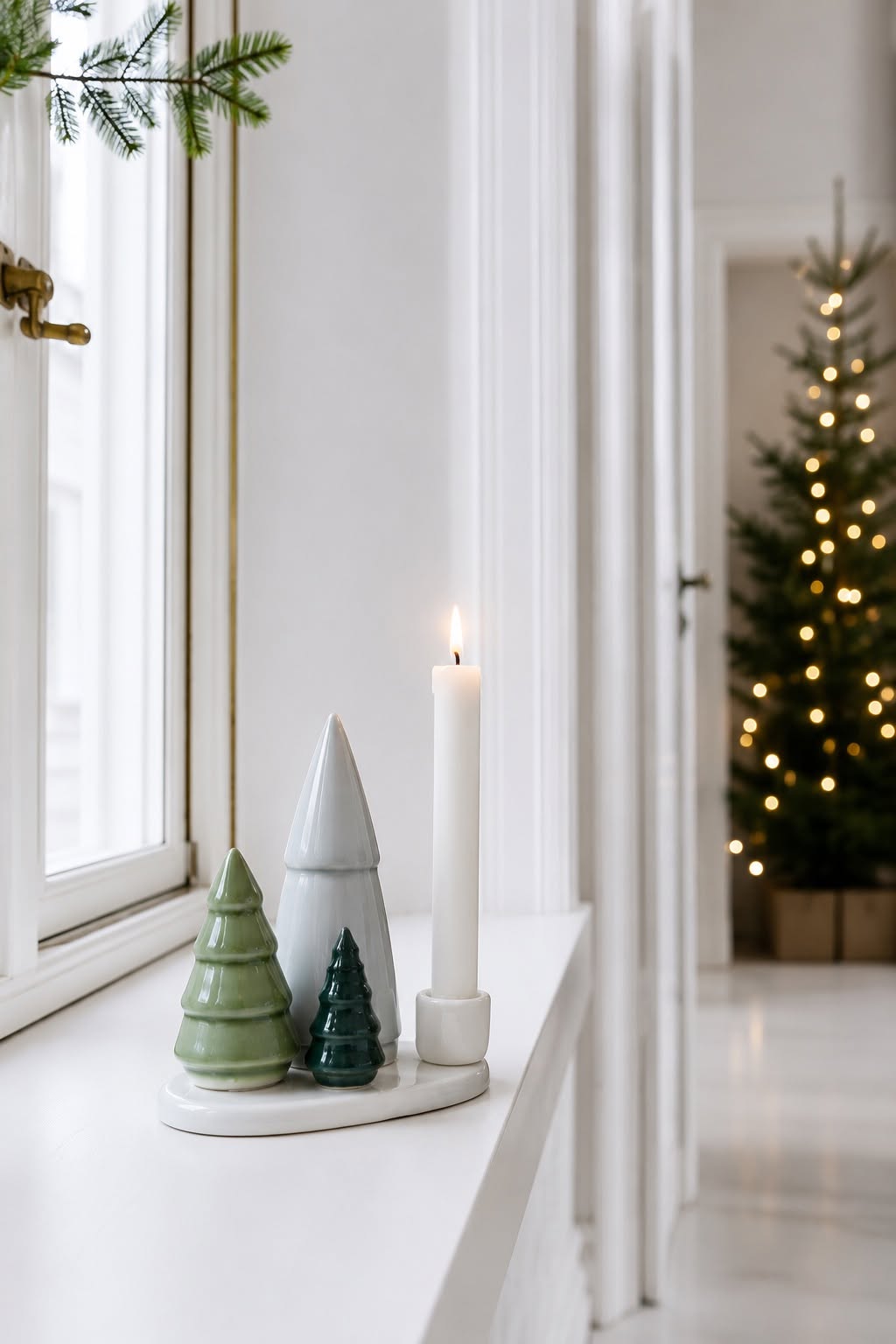 Bougeoir pour bougies chandelles - White