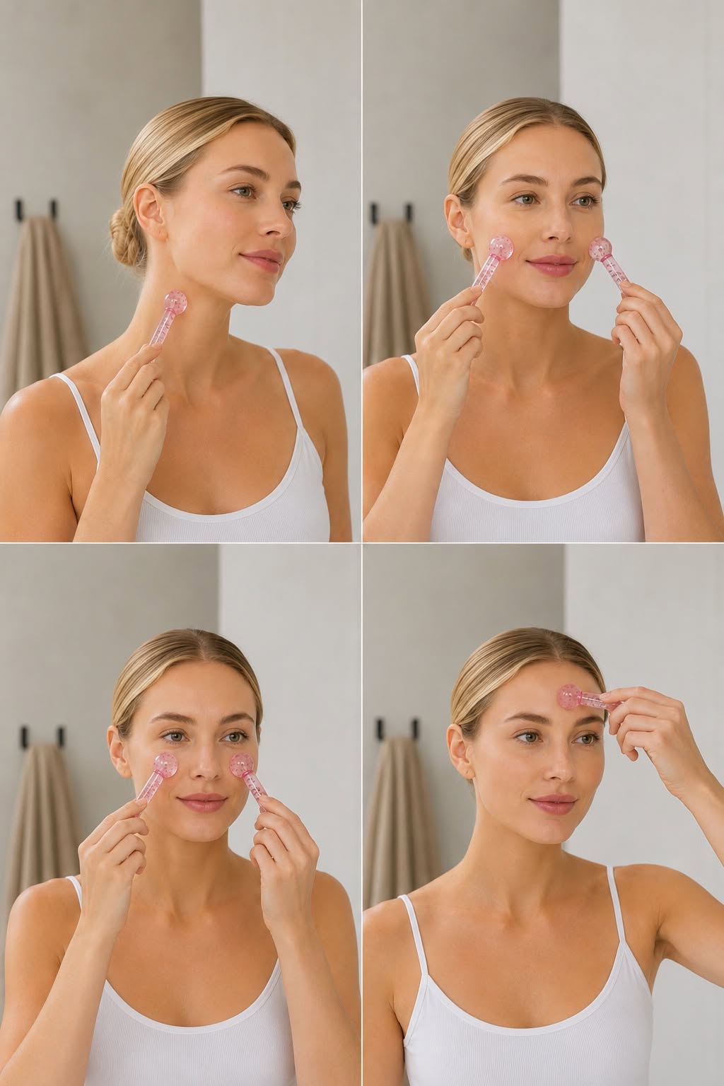 Roll-ons pour le massage du visage