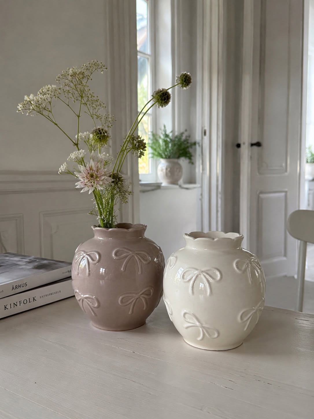 Vase avec nœuds - plusieurs couleurs