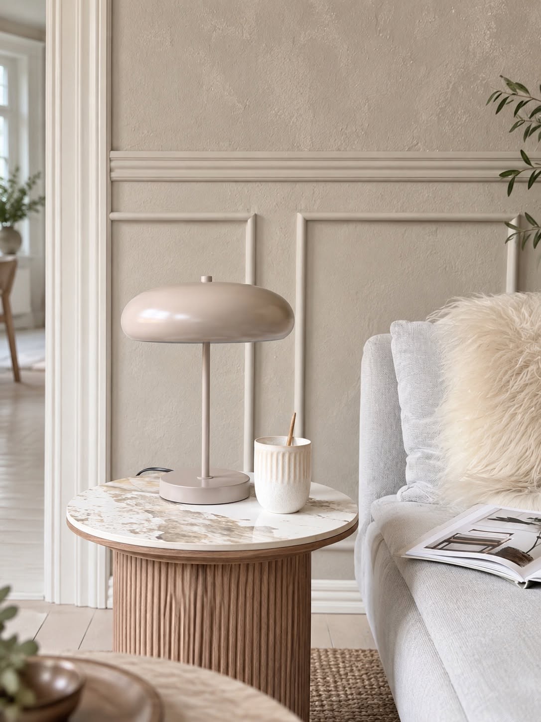 Lampe de table Taupe