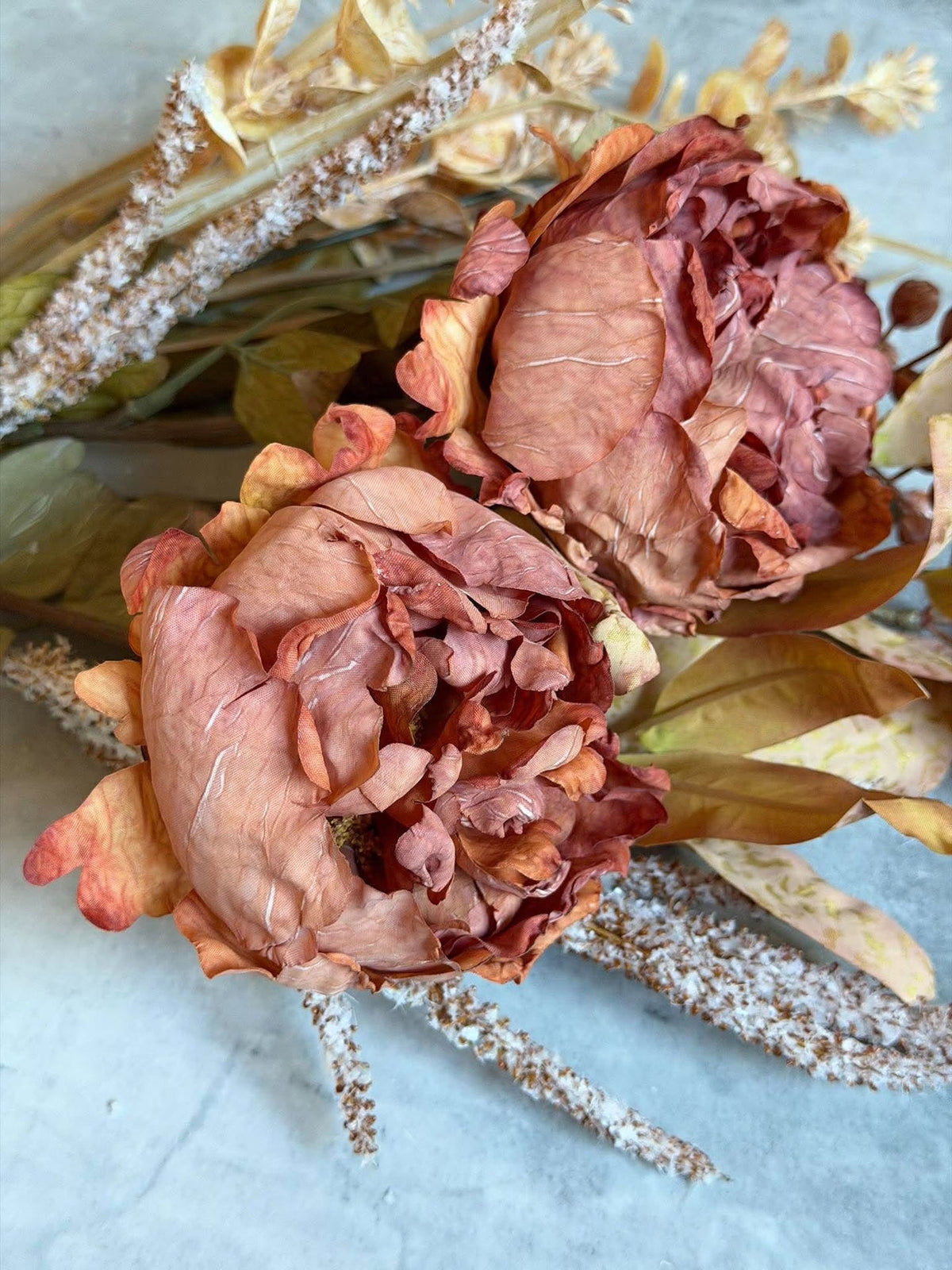 Bouquet 62 cm - Couleurs brûlées