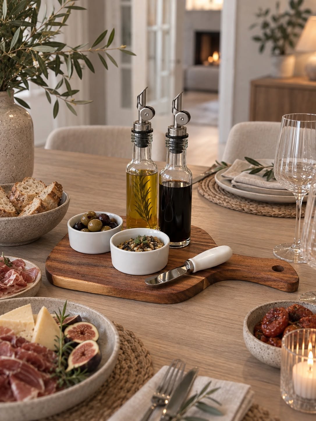 Plateau de service avec accessoires