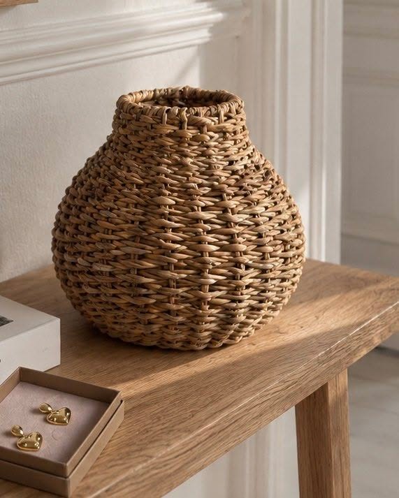 Vase herbe marine