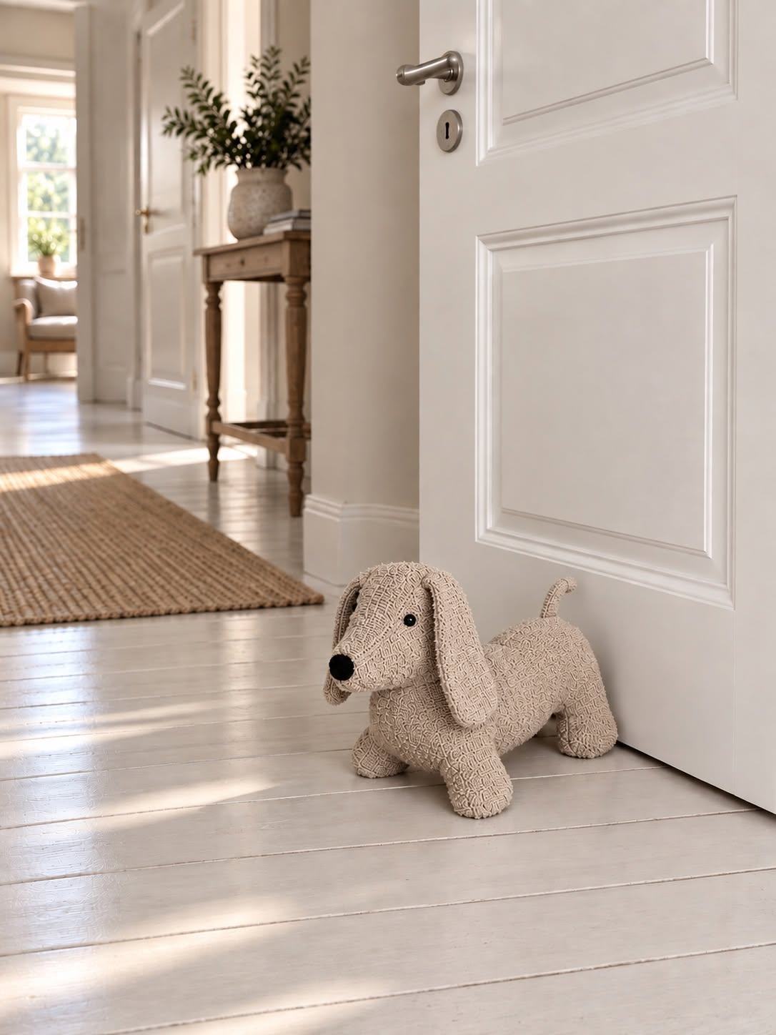 Butée de porte peluche Chien - Plusieurs couleurs