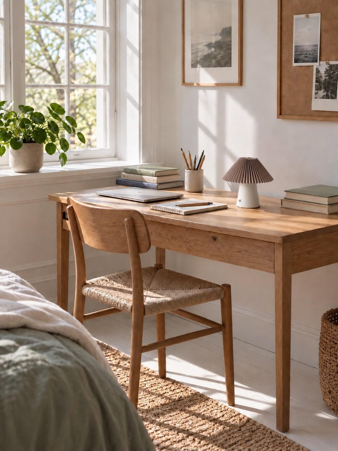 Lampe de table plissée rechargeable - Sable