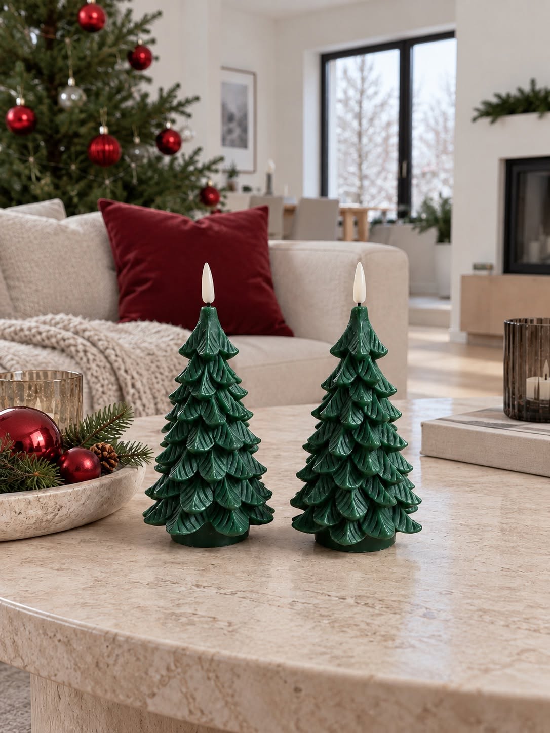 Sapins de Noël LED - 2 pcs