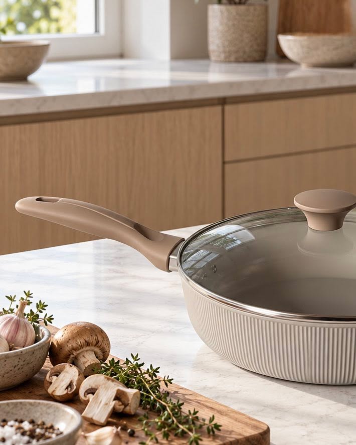 Sauteuse avec couvercle Ø28 cm