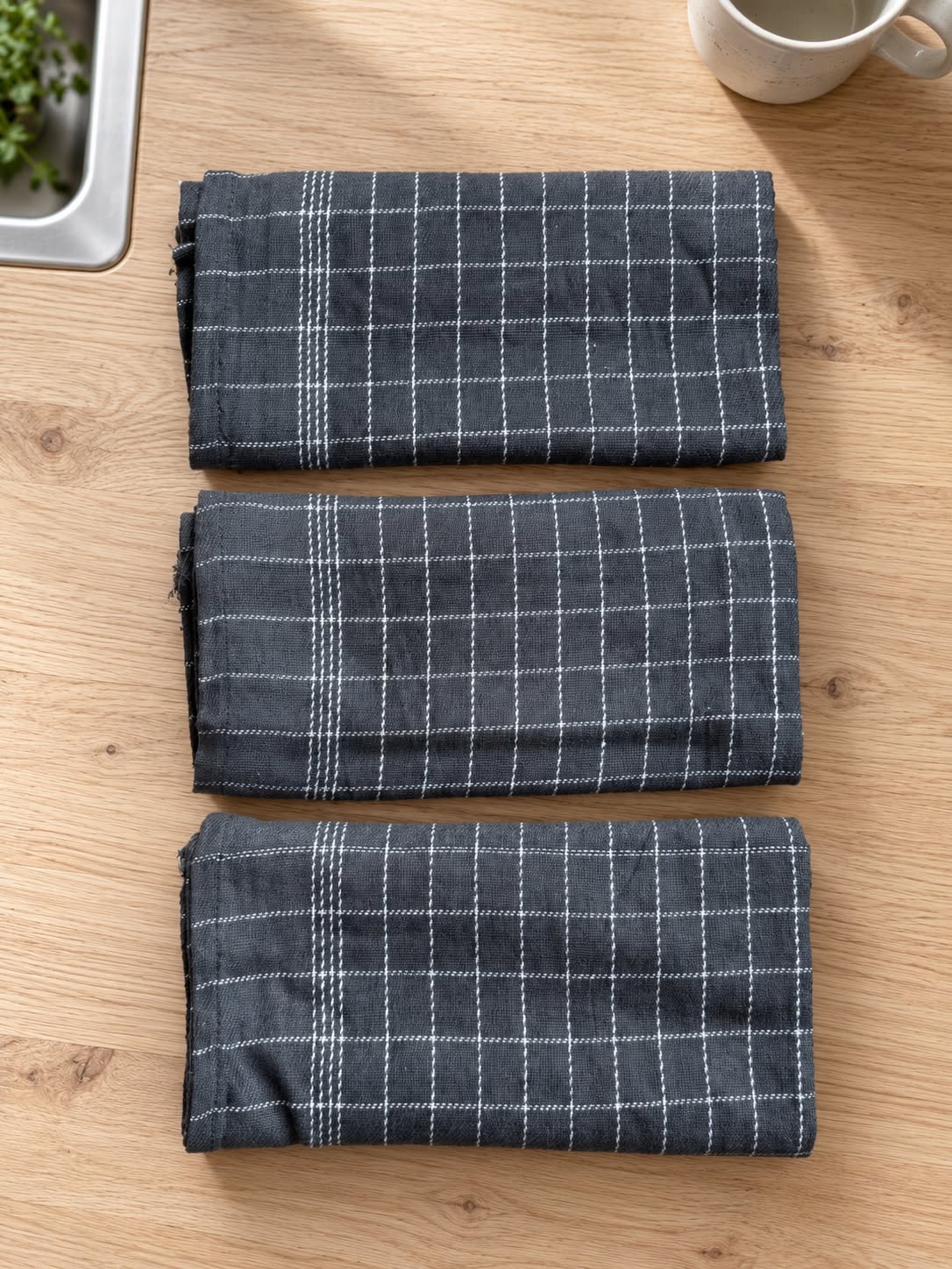 Torchons de chef 3 pcs - Gris