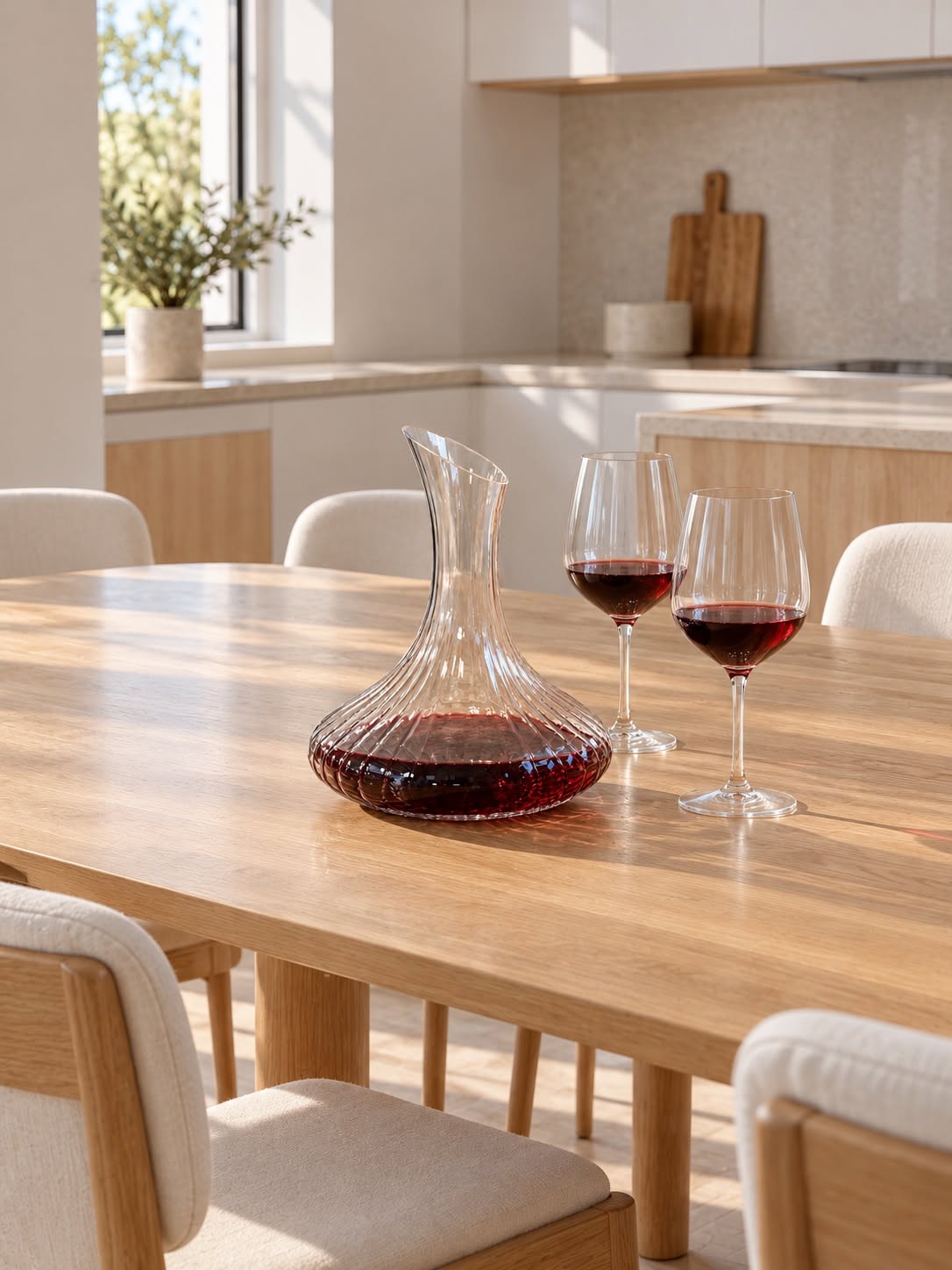 Carafe à vin en verre borosilicaté