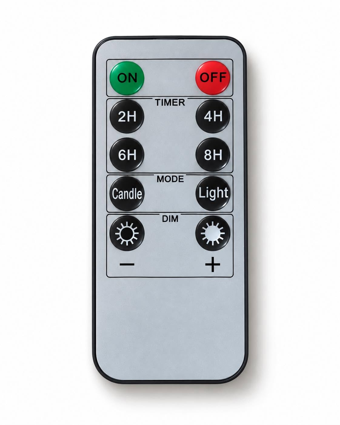 Bougies piliers LED de Noël - lot de 3 avec télécommande