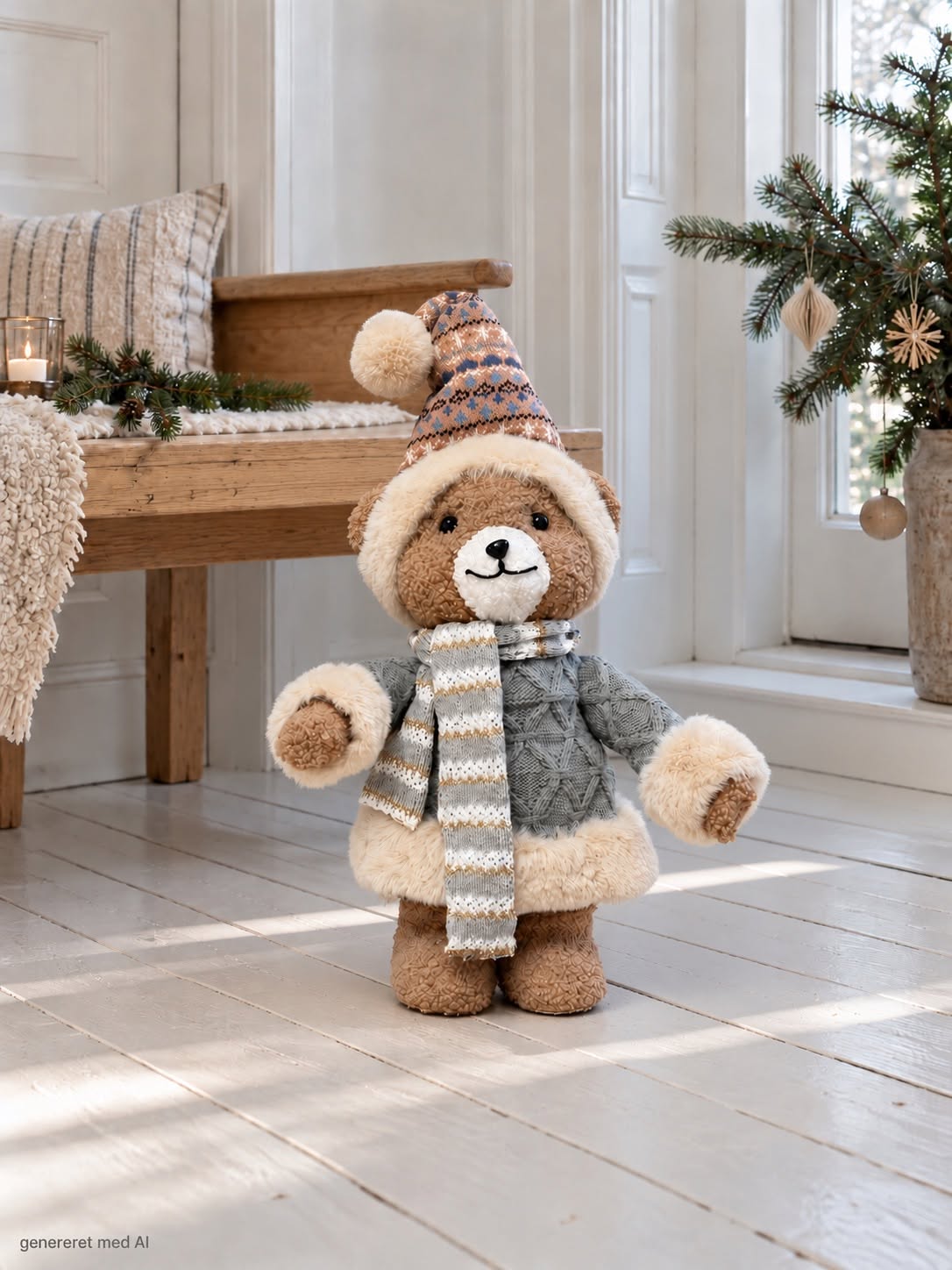 Ours lutins – tricot brun
