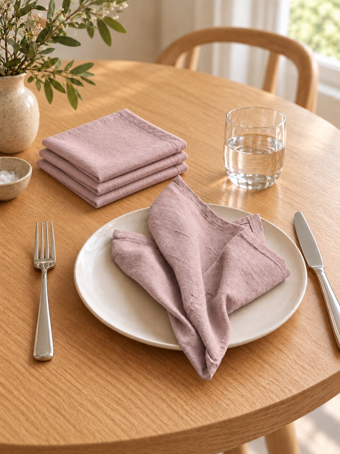 Serviettes de table 4 pcs - Rose