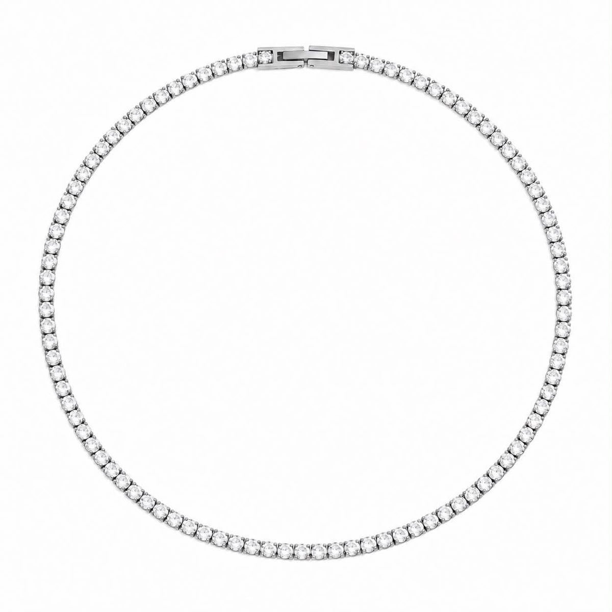 Collier tennis Rinna – Acier résistant à l’eau