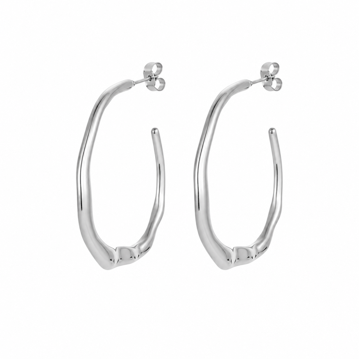 Boucles d’oreilles Elly - acier inoxydable – créoles