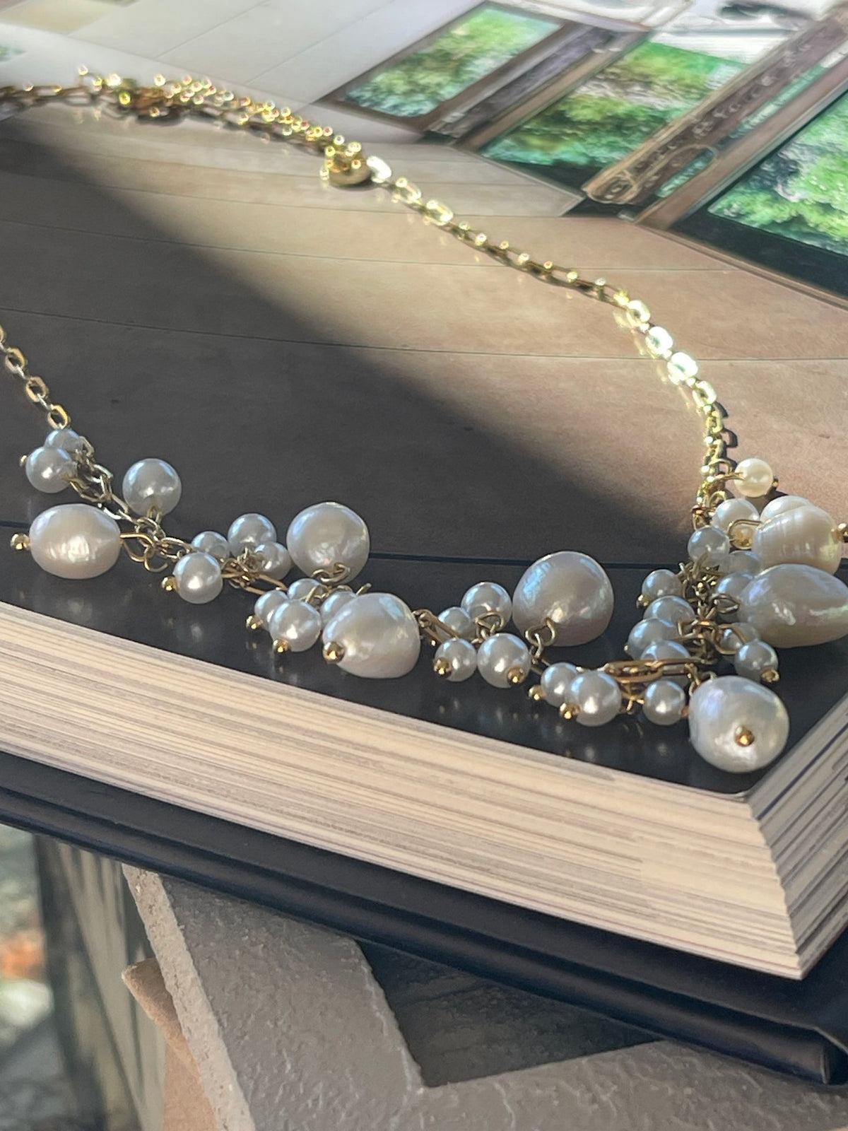 Collier Cille - avec mélange de perles