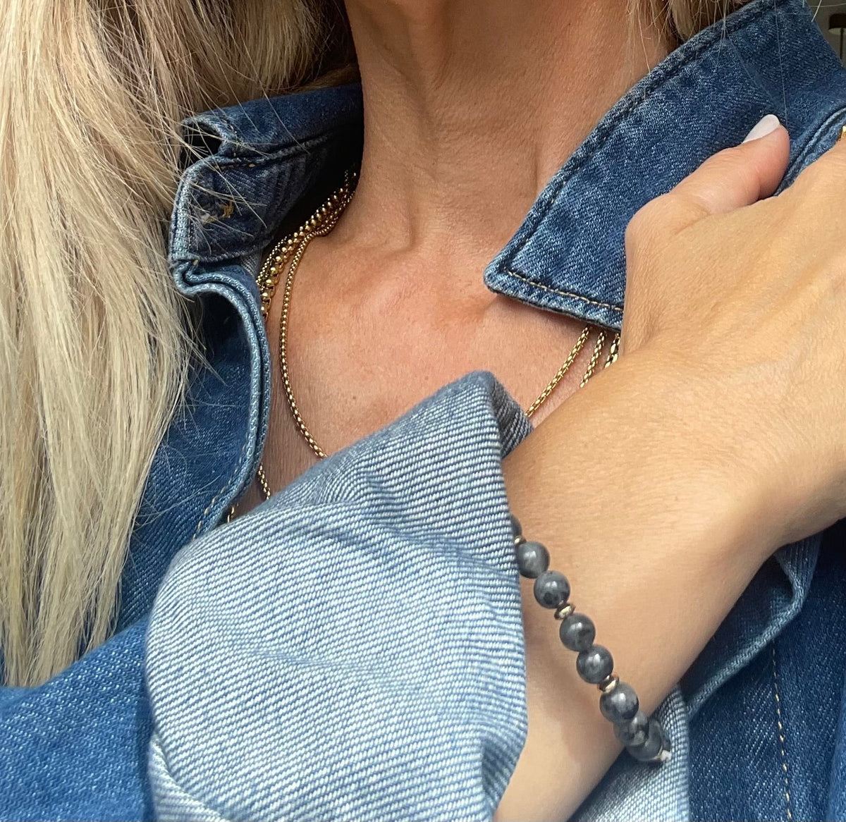 Bracelet Mollie – Black stone