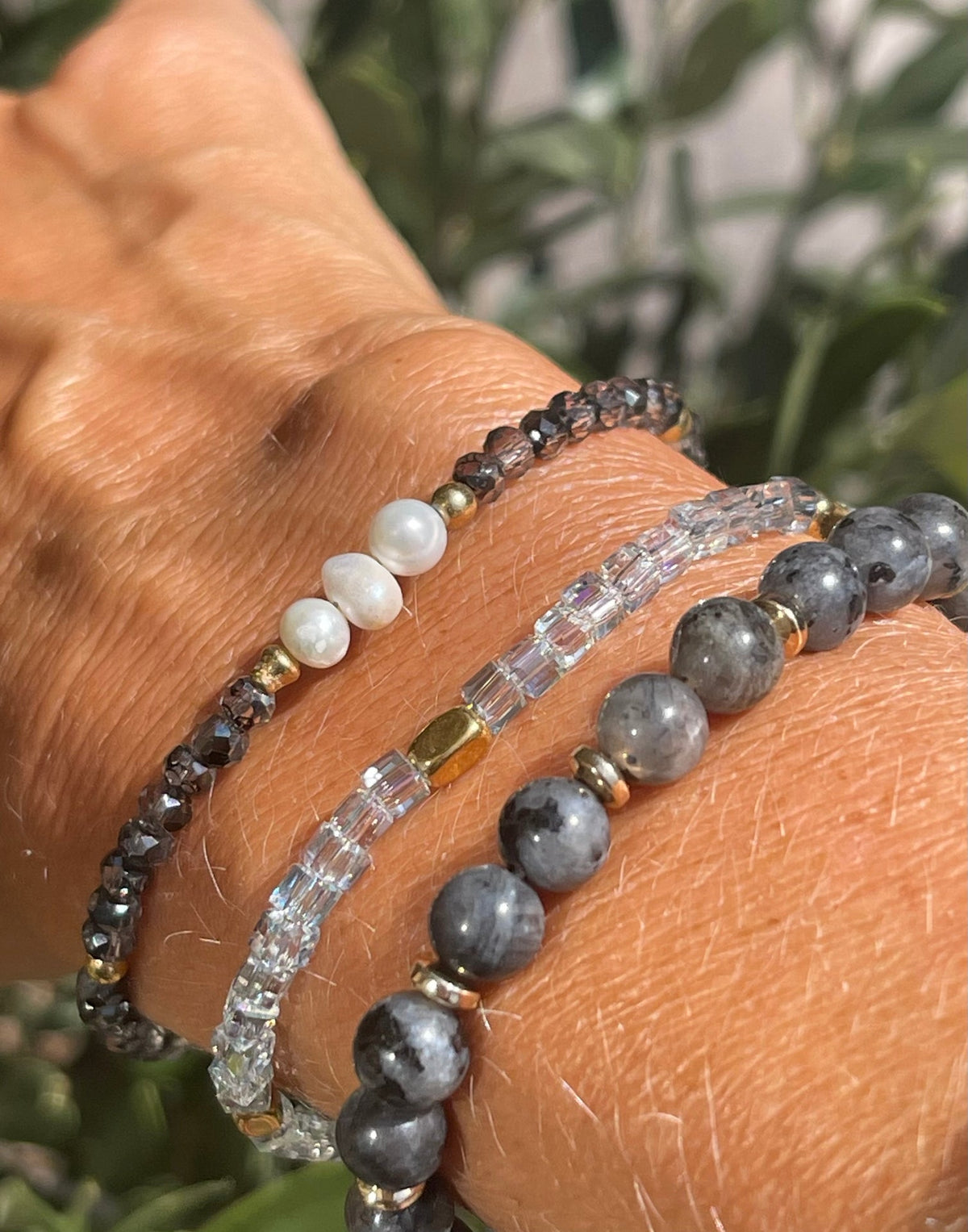 Bracelet GISELE grey – Lot de 3