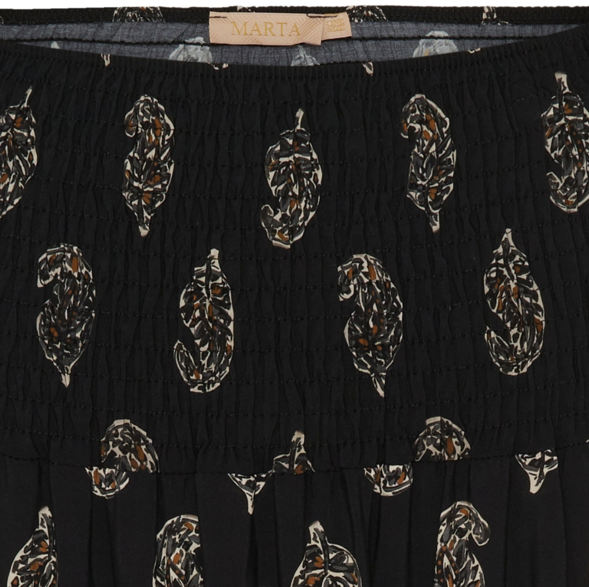 Jupe avec smocks - Black Faded