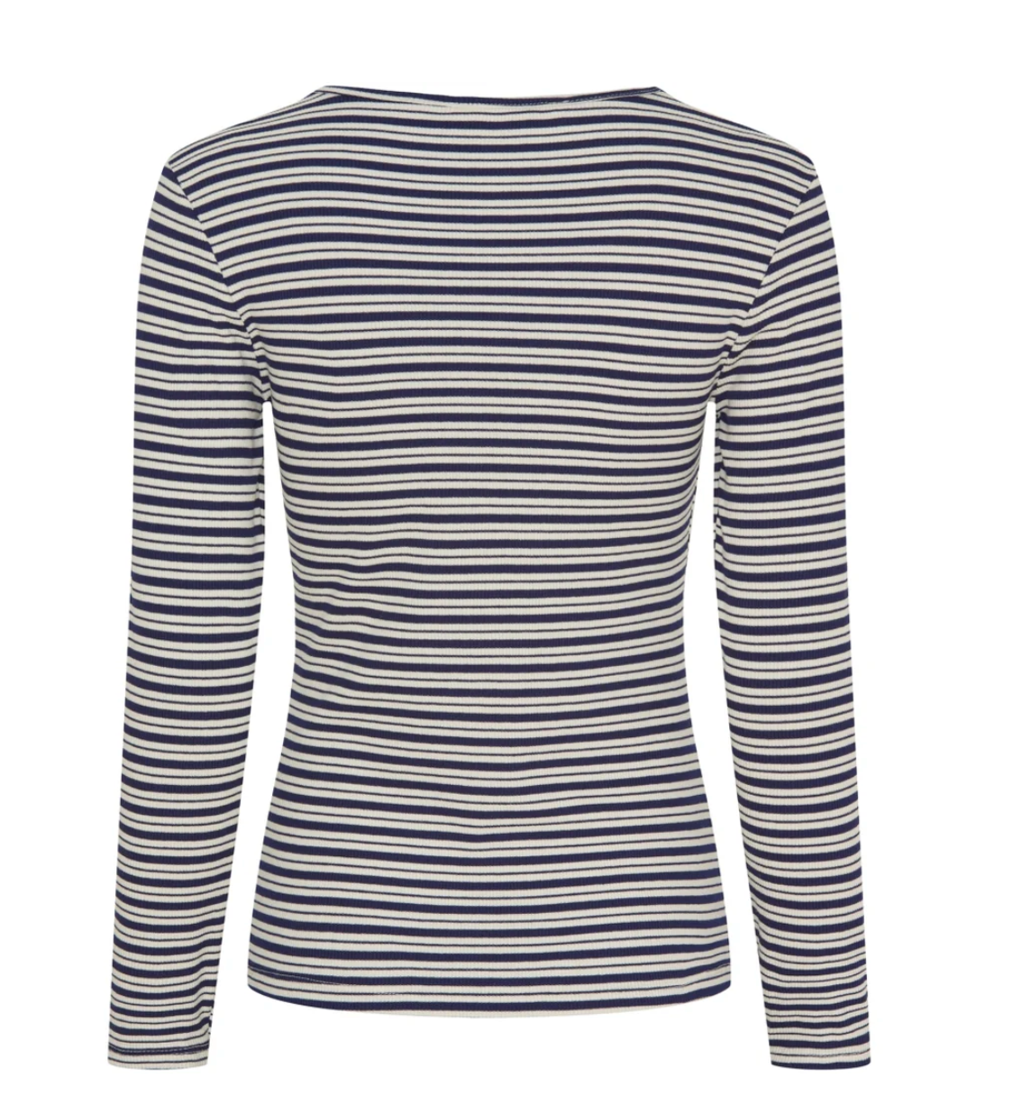 Le chemisier Christel à rayures - Navy / Crème