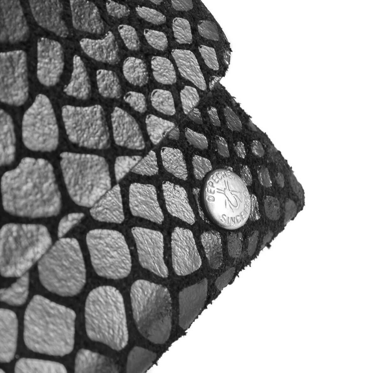 Porte-monnaie Aura small - Black croco