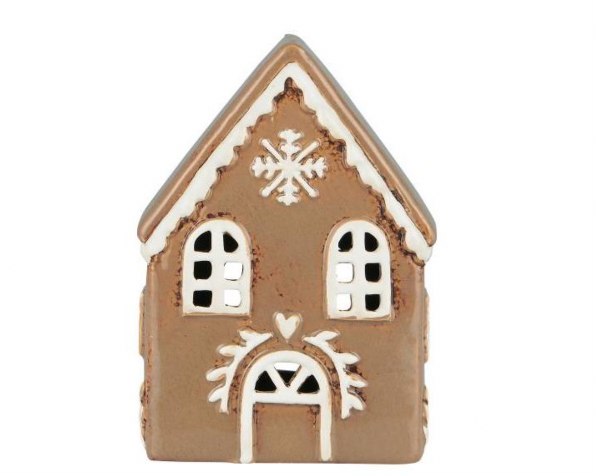 Maison lumineuse en céramique - Gingerbread