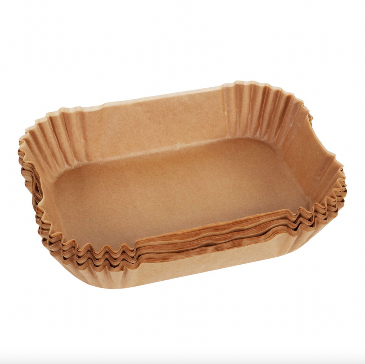 Moules en papier pour airfryer, rectangulaires - 100 pcs